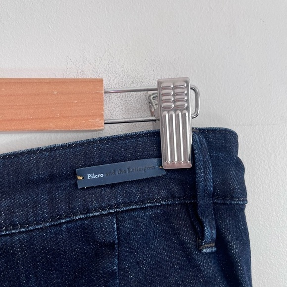 Anthropologie Pilcro Flare Jeans Dark Rinse Mid Rise Full Length - Picture 4 of 9